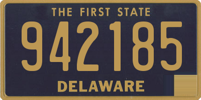 DE license plate 942185