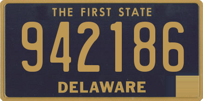 DE license plate 942186