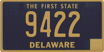 DE license plate 9422