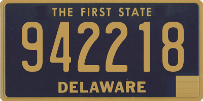 DE license plate 942218