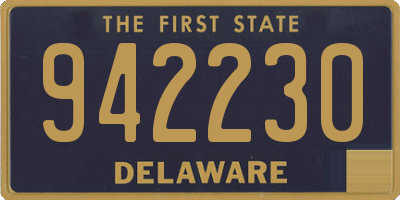 DE license plate 942230