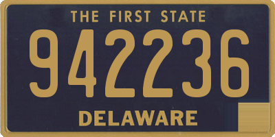 DE license plate 942236