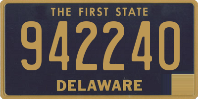DE license plate 942240