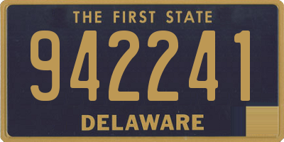 DE license plate 942241