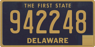 DE license plate 942248
