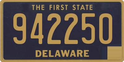 DE license plate 942250