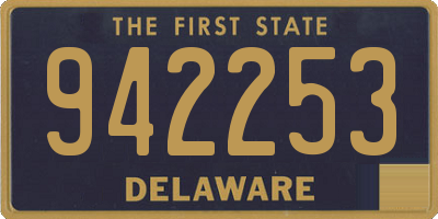 DE license plate 942253