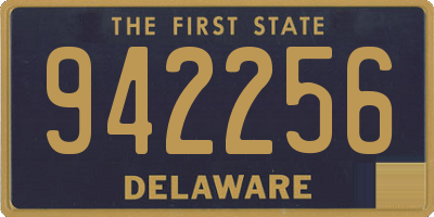 DE license plate 942256