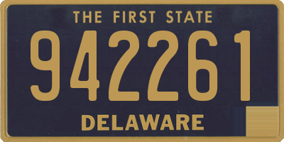 DE license plate 942261