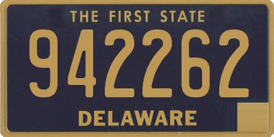 DE license plate 942262