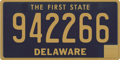 DE license plate 942266