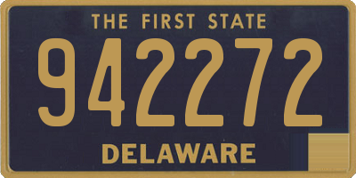 DE license plate 942272