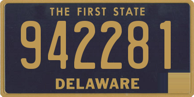 DE license plate 942281