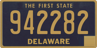 DE license plate 942282