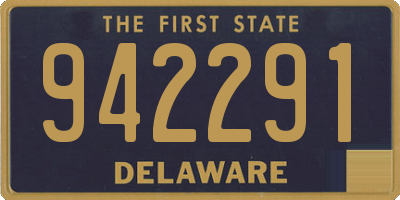 DE license plate 942291