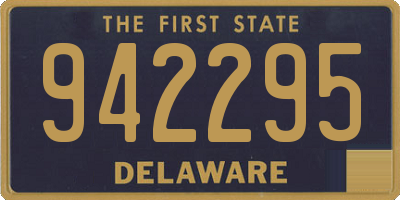 DE license plate 942295
