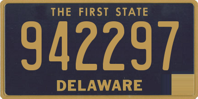 DE license plate 942297