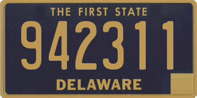 DE license plate 942311