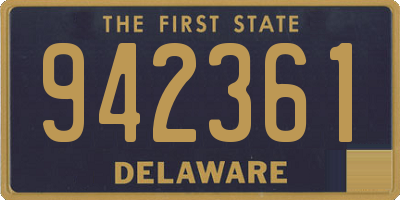 DE license plate 942361