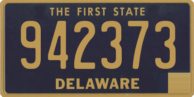 DE license plate 942373