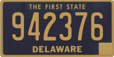 DE license plate 942376