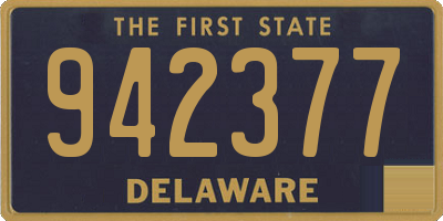 DE license plate 942377