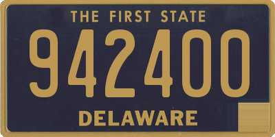 DE license plate 942400