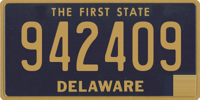 DE license plate 942409