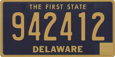 DE license plate 942412