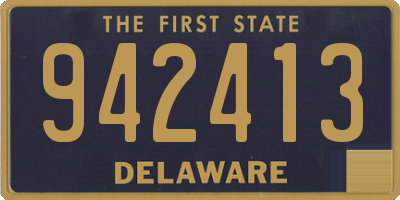 DE license plate 942413