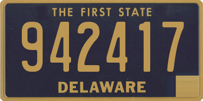 DE license plate 942417