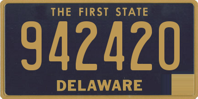 DE license plate 942420