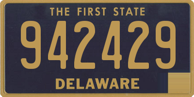 DE license plate 942429