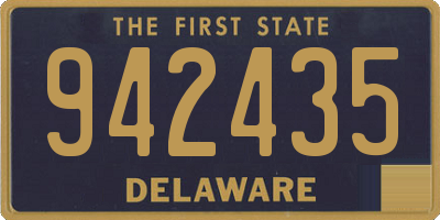 DE license plate 942435