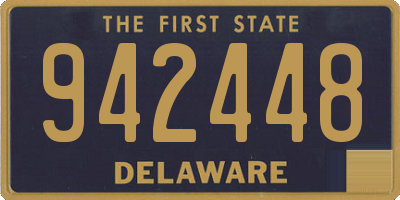 DE license plate 942448