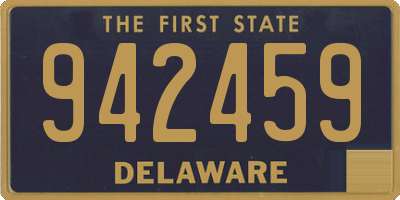 DE license plate 942459