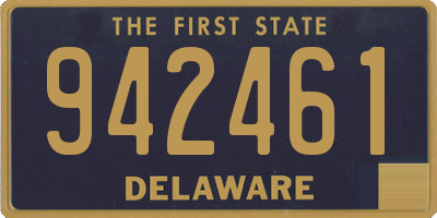 DE license plate 942461