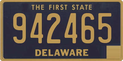 DE license plate 942465