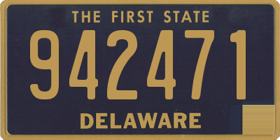 DE license plate 942471