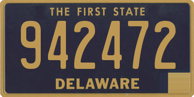 DE license plate 942472