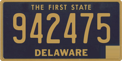 DE license plate 942475