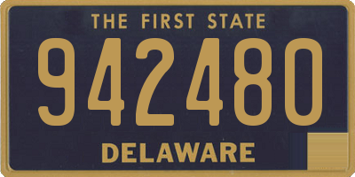 DE license plate 942480