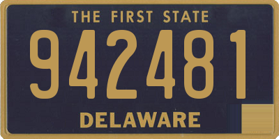 DE license plate 942481