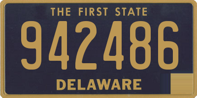 DE license plate 942486