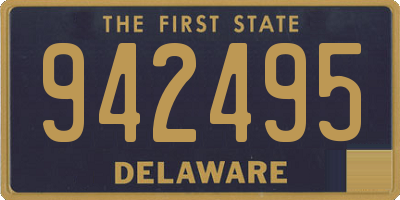 DE license plate 942495