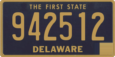 DE license plate 942512