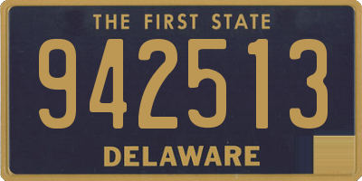 DE license plate 942513