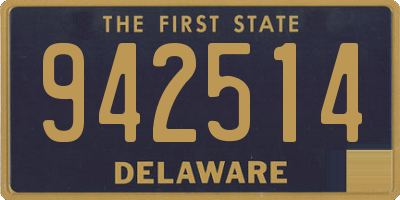 DE license plate 942514