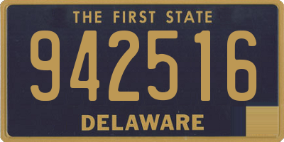 DE license plate 942516