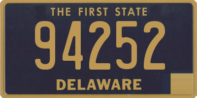 DE license plate 94252